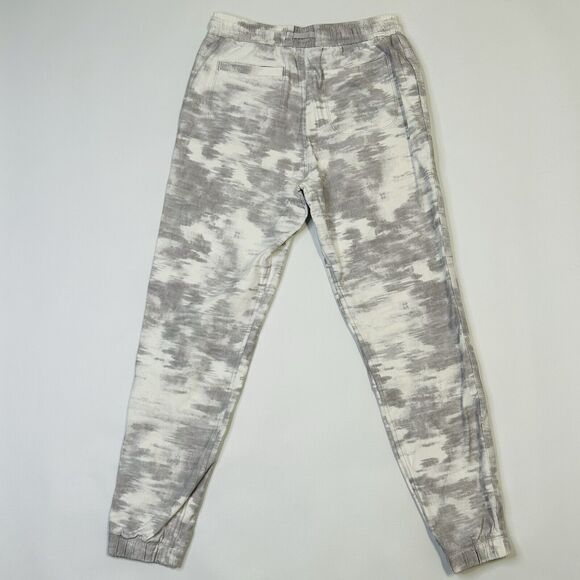 Athleta Farallon Printed Joggers Womens Size 2 White Gray Camo Drawstring Waist - Picture 2 of 10